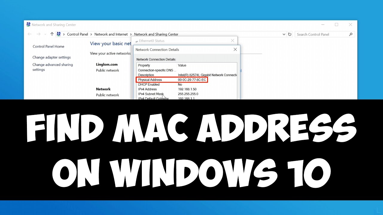 Windows 10 Get Mac Address